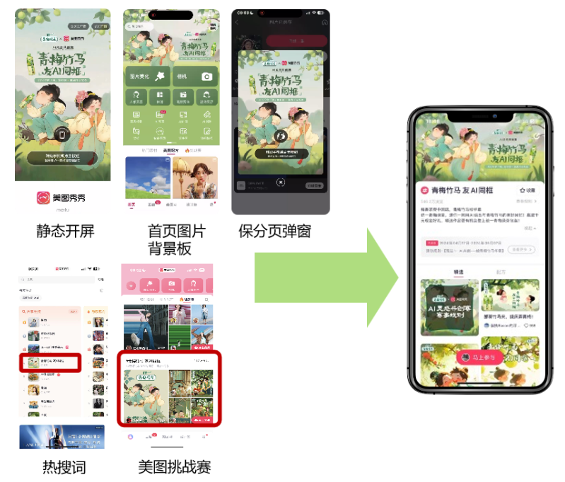 美图秀秀站内多点位广告引流 美图秀秀站内多点位广告引流