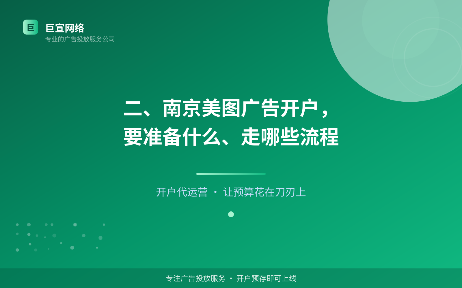 二、南京美图广告开户，要准备什么、走哪些流程（投放方式对比）